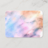 hübsche Wasserfarbe lila blaue abstrakte Visitenkarte (Vorderseite)