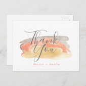 Hübsche Wasserfarbe Minimalistische Hochzeit Viele Postkarte (Vorne/Hinten)