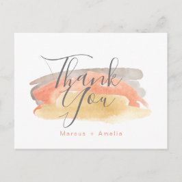 Hübsche Wasserfarbe Minimalistische Hochzeit Viele Postkarte