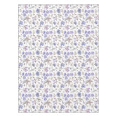 Hübsche Wasserfarbe Pastell Violet Blume Gartenanl Tischdecke (Vorderseite)