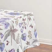 Hübsche Wasserfarbe Pastell Violet Blume Gartenanl Tischdecke (Beispiel)