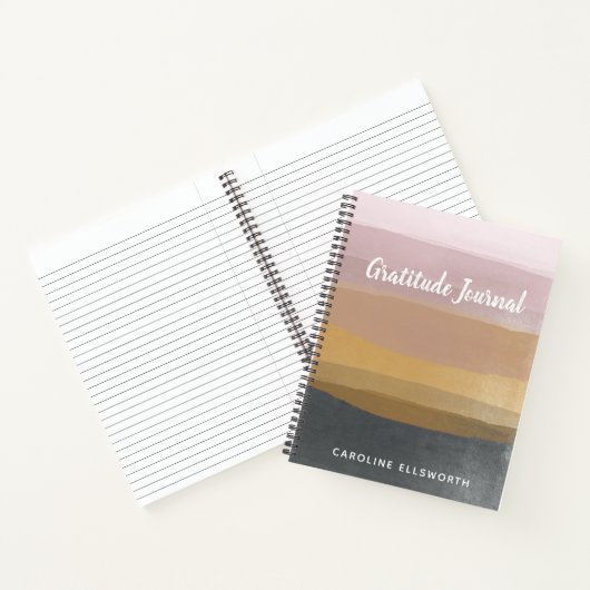 Hübsche Wasserfarbe Personalisiert Dankbarkeit Notizblock (Innenseite)