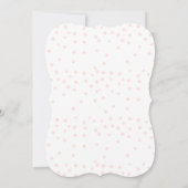 Hübsche Wasserfarbe Pink Bow Girl Babydusche Einladung (Rückseite)