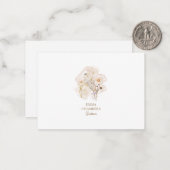 Hübsche Wasserfarbe Rustikale Blume Gärtner Mitteilungskarte (Vorderseite/Rückseite Beispiel)