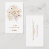 Hübsche Wasserfarbe Rustikale Blume Gärtner Visitenkarte (Vorne/Hinten)