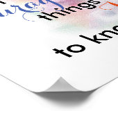 hübsche Wasserfarbe Serenity Gebet-Poster-Zitat Poster (Ecke)