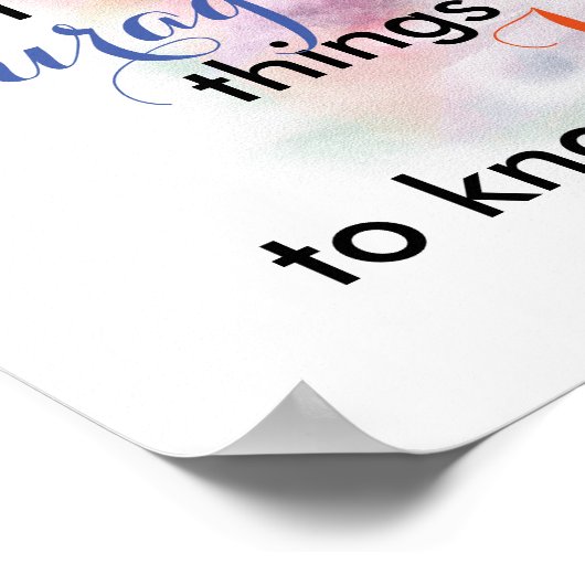 hübsche Wasserfarbe Serenity Gebet-Poster-Zitat Poster (Ecke)