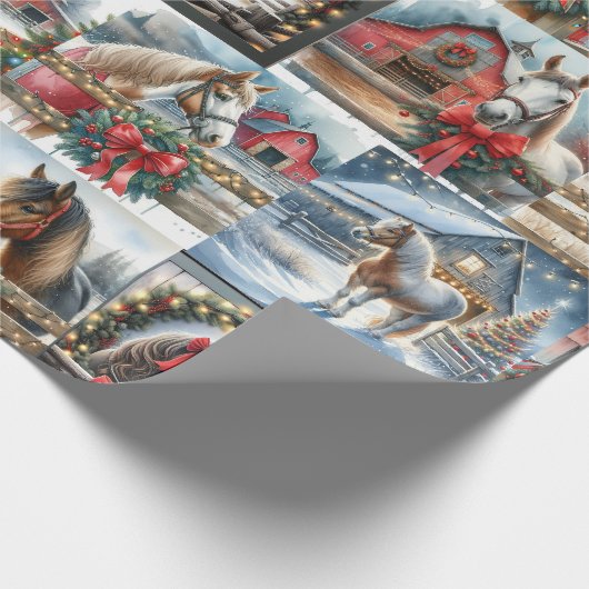 Hübsche Wasserfarbe Weihnachten Weihnachten Geschenkpapier (Ecke)