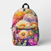 Hübsche Wasserfarben Bedruckter Rucksack (Vorderseite)