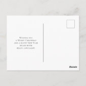 Hübsche Wasserfarben Deh nieder Boho Weihnachten Postkarte (Rückseite)