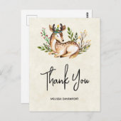 Hübsche Wasserfarben, die Boho hinunter legen Viel Postkarte (Vorne/Hinten)