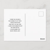 Hübsche Wasserfarben, die Boho hinunter legen Viel Postkarte (Rückseite)