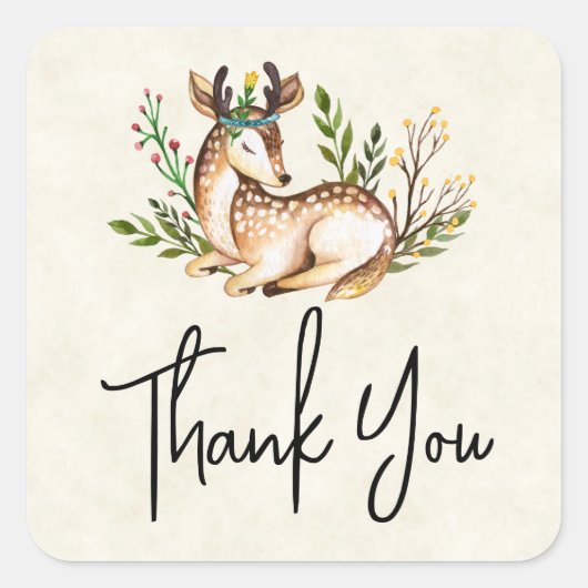 Hübsche Wasserfarben, die Boho hinunter legen Viel Quadratischer Aufkleber (Vorderseite)