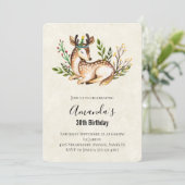 Hübsche Wasserfarben Einladung (Stehend Vorderseite)