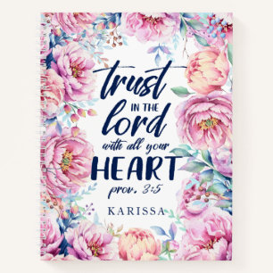 Hübsche Wasserfarben Florals   Schriftsatz Notizblock