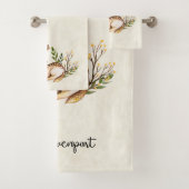 Hübsche Wasserfarben-Hirsche, die Boho ablegen Badhandtuch Set (Insitu)