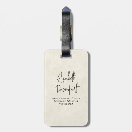 Hübsche Wasserfarben-Hirsche, die Boho ablegen Gepäckanhänger (Rückseite vertikal)