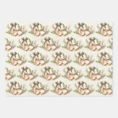 Hübsche Wasserfarben-Hirsche, die Boho ablegen Geschenkpapier Set (Vorderseite 3)