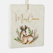 Hübsche Wasserfarben-Hirsche, die Boho ablegen Keramikornament (Rechts)