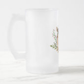 Hübsche Wasserfarben-Hirsche, die Boho ablegen Mattglas Bierglas (Links)