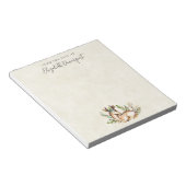 Hübsche Wasserfarben-Hirsche, die Boho ablegen Notizblock (angewinkelt)