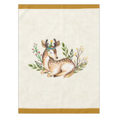 Hübsche Wasserfarben-Hirsche, die Boho ablegen Tischdecke (Vorderseite)