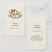 Hübsche Wasserfarben-Hirsche, die Boho ablegen Visitenkarte (Vorne/Hinten)