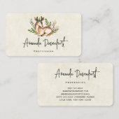 Hübsche Wasserfarben-Hirsche, die Boho ablegen Visitenkarte (Vorne/Hinten)