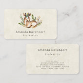 Hübsche Wasserfarben-Hirsche, die Boho ablegen Visitenkarte (Vorne/Hinten)