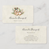 Hübsche Wasserfarben-Hirsche, die Boho ablegen Visitenkarte (Vorne/Hinten)