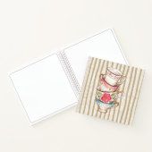 Hübsche Wasserfarben-Künstler-Teebecher Notizblock (Innenseite)