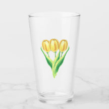 Hübsche Wasserfarben Tulips Frühlingsblumen