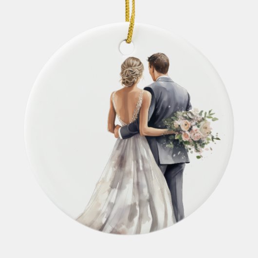 HÜBSCHE WASSERFARBENBRÜCKE UND BREITE KERAMIK ORNAMENT (Vorne)