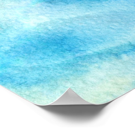 Hübsche Wasserfarbendelfine Poster (Ecke)