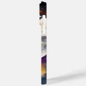 HÜBSCHE WASSERFARBENKATZE MIT SCHWARZER KATZE MIT Case-Mate iPhone HÜLLE (Rückseite / Links)