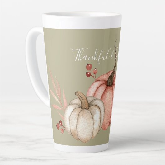 Hübsche Wasserfarbenkürbis Milchtasse (Linke Ecke)