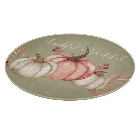 Hübsche Wasserfarbenkürbis Schneidebrett (Ecke)