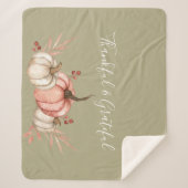 Hübsche Wasserfarbenkürbis Sherpadecke (Vorderseite)