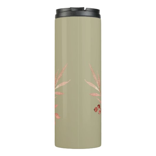 Hübsche Wasserfarbenkürbis Thermosbecher (Rückseite)