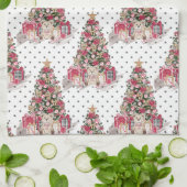 HÜBSCHE WASSERFARBPRÄSENTE UND TEDDY-BÄREN GESCHIRRTUCH (Gefaltet)