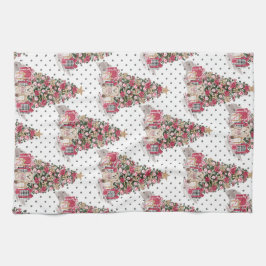 HÜBSCHE WASSERFARBPRÄSENTE UND TEDDY-BÄREN GESCHIRRTUCH