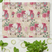 HÜBSCHE WASSERFARBPRÄSENTE UND TEDDY-BÄREN GESCHIRRTUCH (Gefaltet)