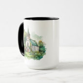 HÜBSCHE WASSERKIRCHE TASSE (Vorderseite Links)