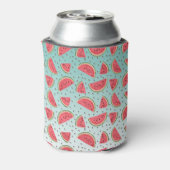 Hübsche Wassermelonen-Scheiben und Samenmuster Dosenkühler (Kanne Rückseite)