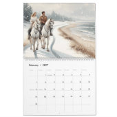 Hübsche Wassersportpferde Kalender (Feb 2027)