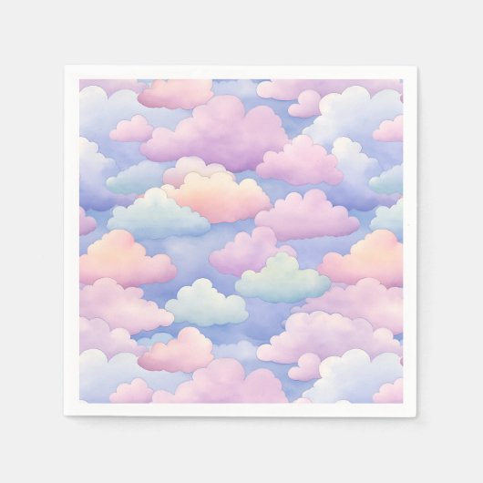 Hübsche Wasserwolken Serviette (Vorderseite)