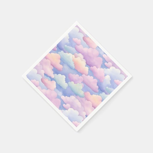 Hübsche Wasserwolken Serviette (Ecke)