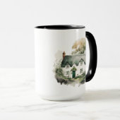 HÜBSCHE WATERCOLOR IRISH-HÜTTE TASSE (VorderseiteRechts)