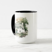 HÜBSCHE WATERCOLOR IRISH-HÜTTE TASSE (Vorderseite Links)
