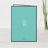 Hübsche Watercolor Rabbit Happy Birthday Card Karte (Rückseite)